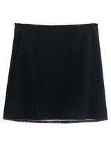Printed Zip Mini Skirt - Trendsi - Flyclothing LLC