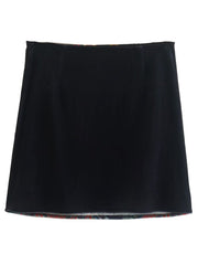 Printed Zip Mini Skirt - Trendsi