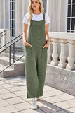 Lovelet Square Neck Wide Strap Overalls with Pockets - Trendsi - Flyclothing LLC