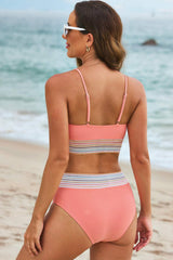 Scoop Neck Spaghetti Strap Bikini Set - Trendsi - Flyclothing LLC