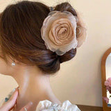 Flower Acrylic Hair Claw Clip - Trendsi - Flyclothing LLC