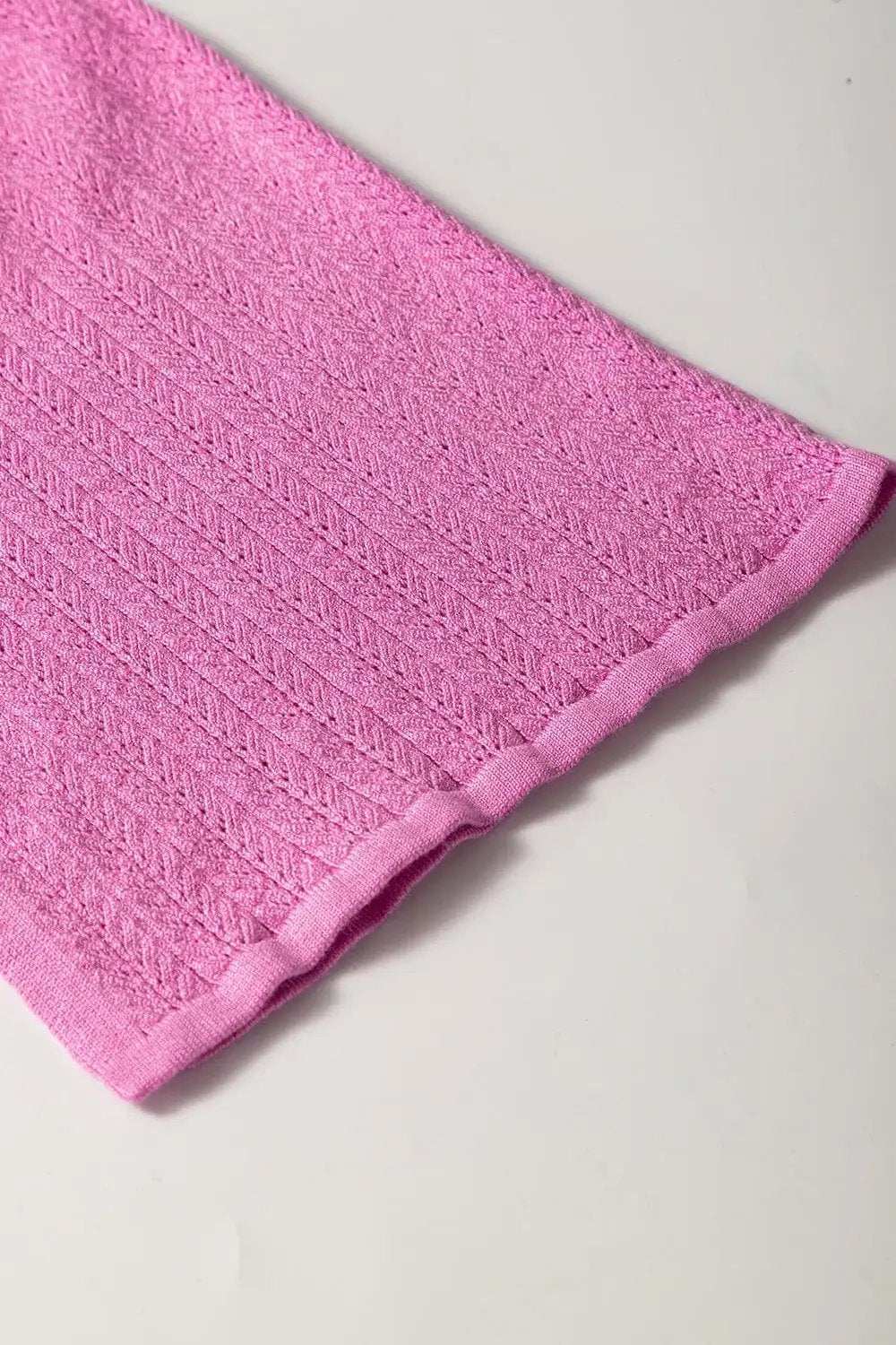 Textured Square Neck Half Sleeve Top - Trendsi - Flyclothing LLC