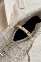 Polyester Texture Chain Tote bag - Trendsi - Flyclothing LLC