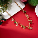 Christmas Themed Charm Necklace - Trendsi - Flyclothing LLC