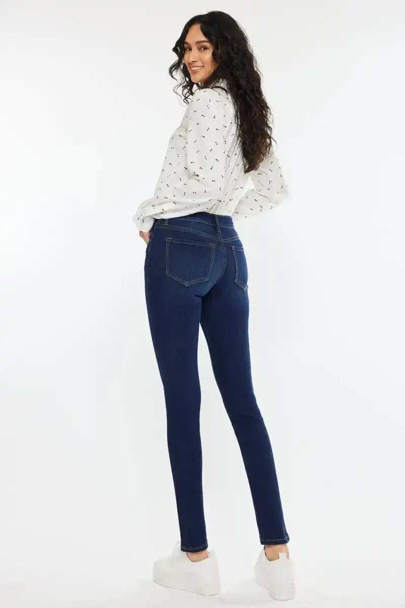 Kancan Mid Rise Super Skinny Jeans - Trendsi - Flyclothing LLC
