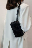 Zenana Vegan Leather Woven Crossbody Bag - Trendsi - Flyclothing LLC
