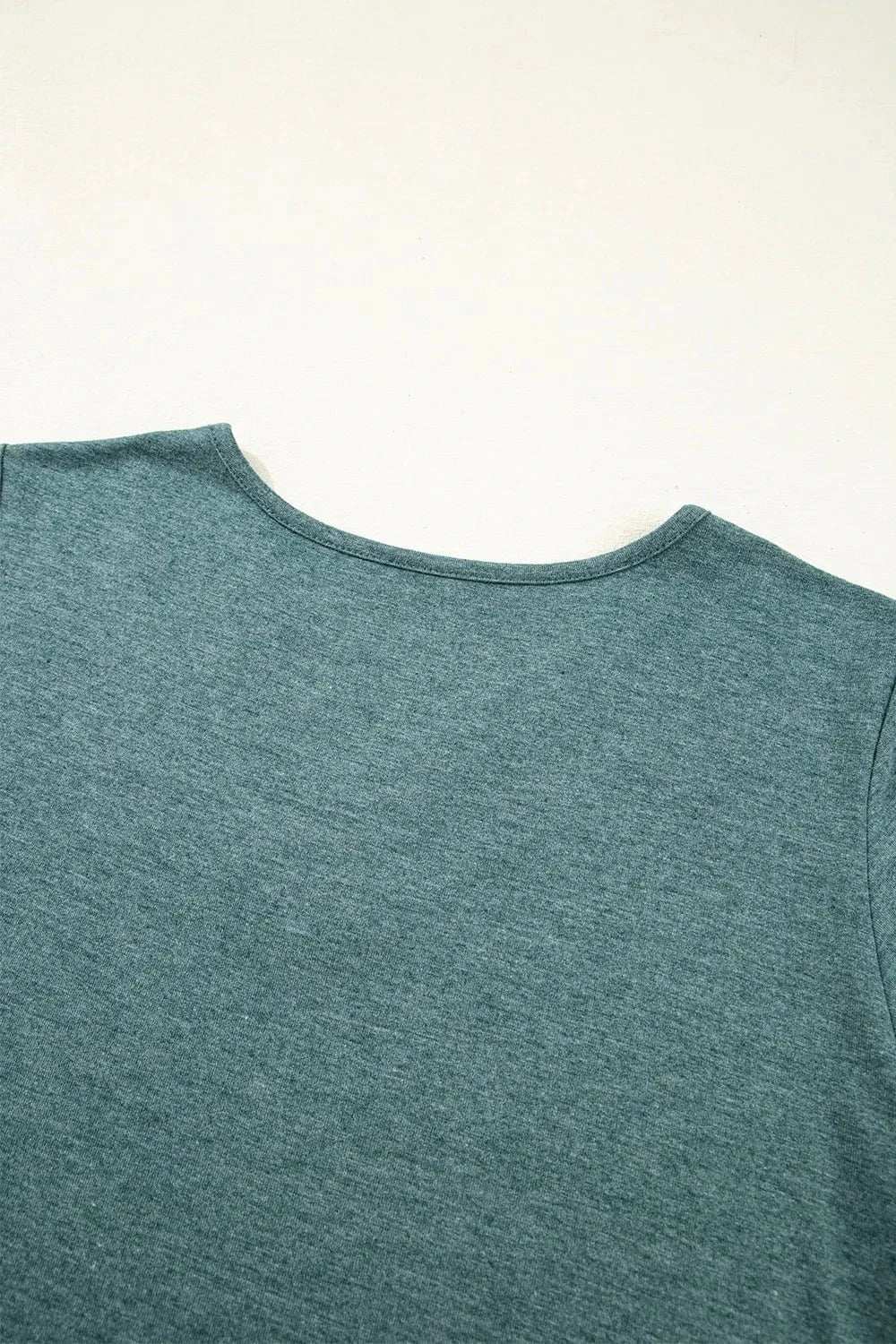 V-Neck Short Sleeve T-Shirt - Trendsi - Flyclothing LLC