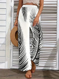 Printed Wide Leg Pants - Trendsi