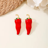 Chili Pepper Stud Earrings - Trendsi - Flyclothing LLC