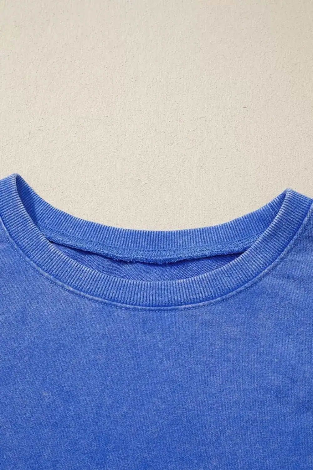Mineral Wash Split Hem Loose Tunic Sweatshirt - Trendsi - Flyclothing LLC