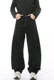 Wide Leg Jeans with Pockets - Trendsi