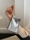 PU Leather Tassel Trim Card Case - Trendsi