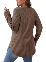 Round Neck Raglan Sleeve T-Shirt - Trendsi - Flyclothing LLC