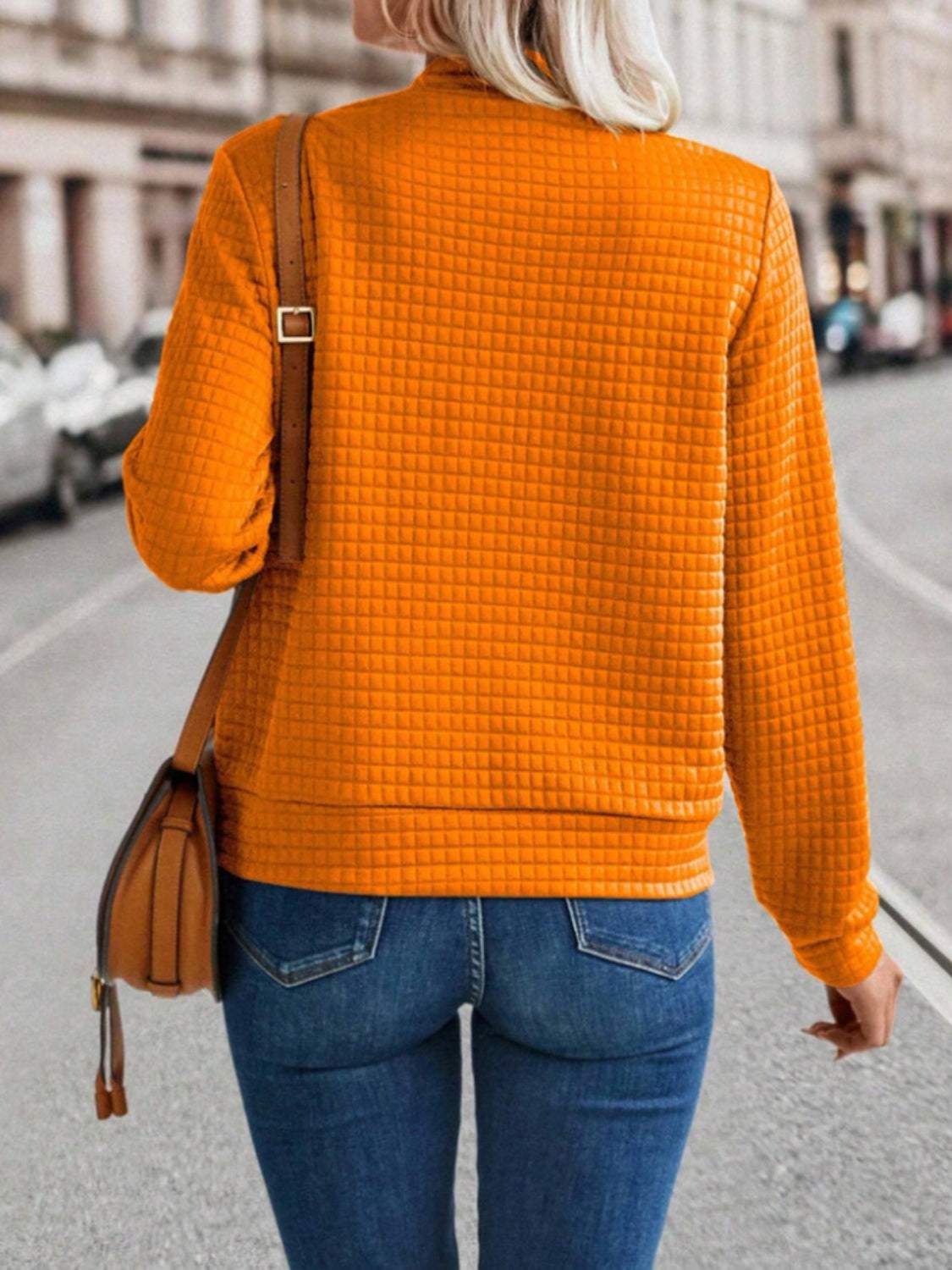Zip Up Long Sleeve Jacket - Trendsi - Flyclothing LLC