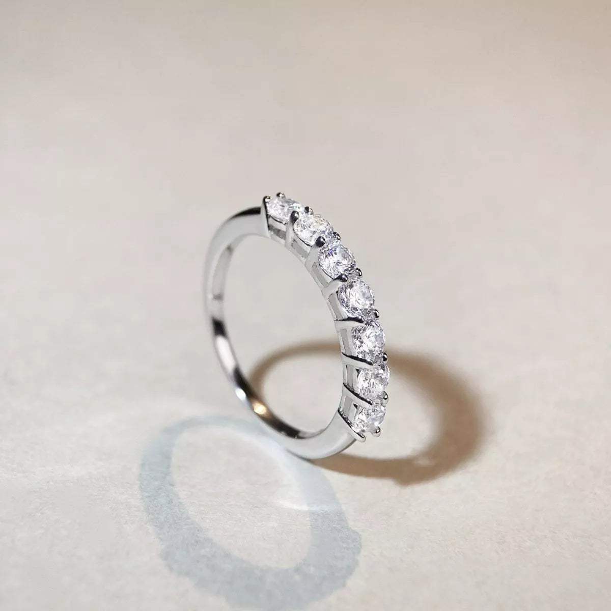 925 Sterling Silver Zircon Ring - Trendsi - Flyclothing LLC