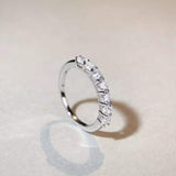 925 Sterling Silver Zircon Ring - Trendsi - Flyclothing LLC