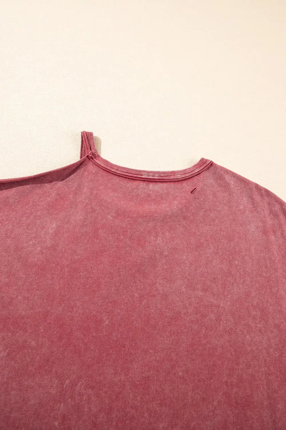 One Shoulder Half Sleeve Oversized Tunic T Shirt - Trendsi - Flyclothing LLC