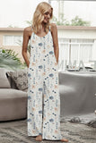 Printed Spaghetti Strap Jumpsuit - Trendsi