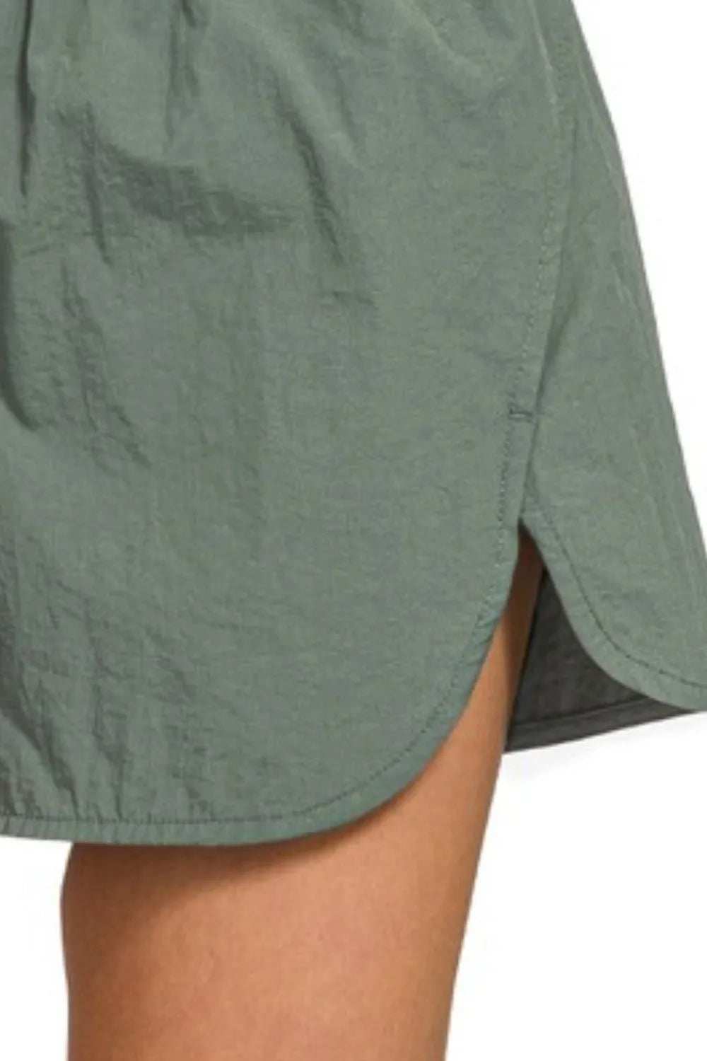 Zenana Windbreaker Smocked Waistband Running Shorts - Trendsi - Flyclothing LLC