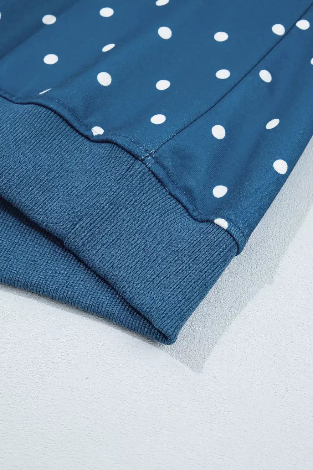 Polka Dot Snap-Button Sweatshirt - Trendsi - Flyclothing LLC