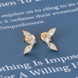 Moissanite 925 Sterling Silver Stud Earrings - Trendsi - Flyclothing LLC