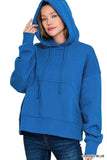 Zenana Oversized Fleece Kangaroo Pocket Hoodie - Trendsi - Flyclothing LLC