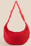 Fame Textured Mesh Knot Shoulder Bag - Trendsi - Flyclothing LLC