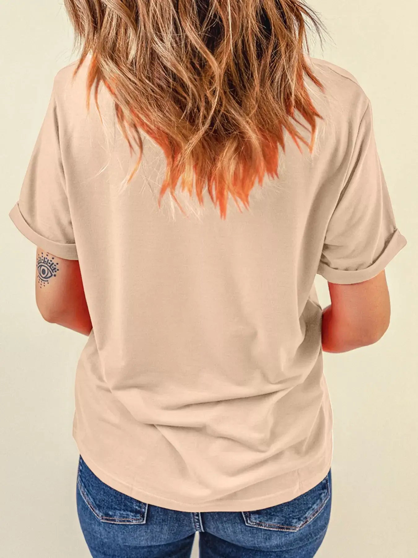 Halloween Bowknot Ghost Pumpkin Graphic T Shirt - Trendsi - Flyclothing LLC