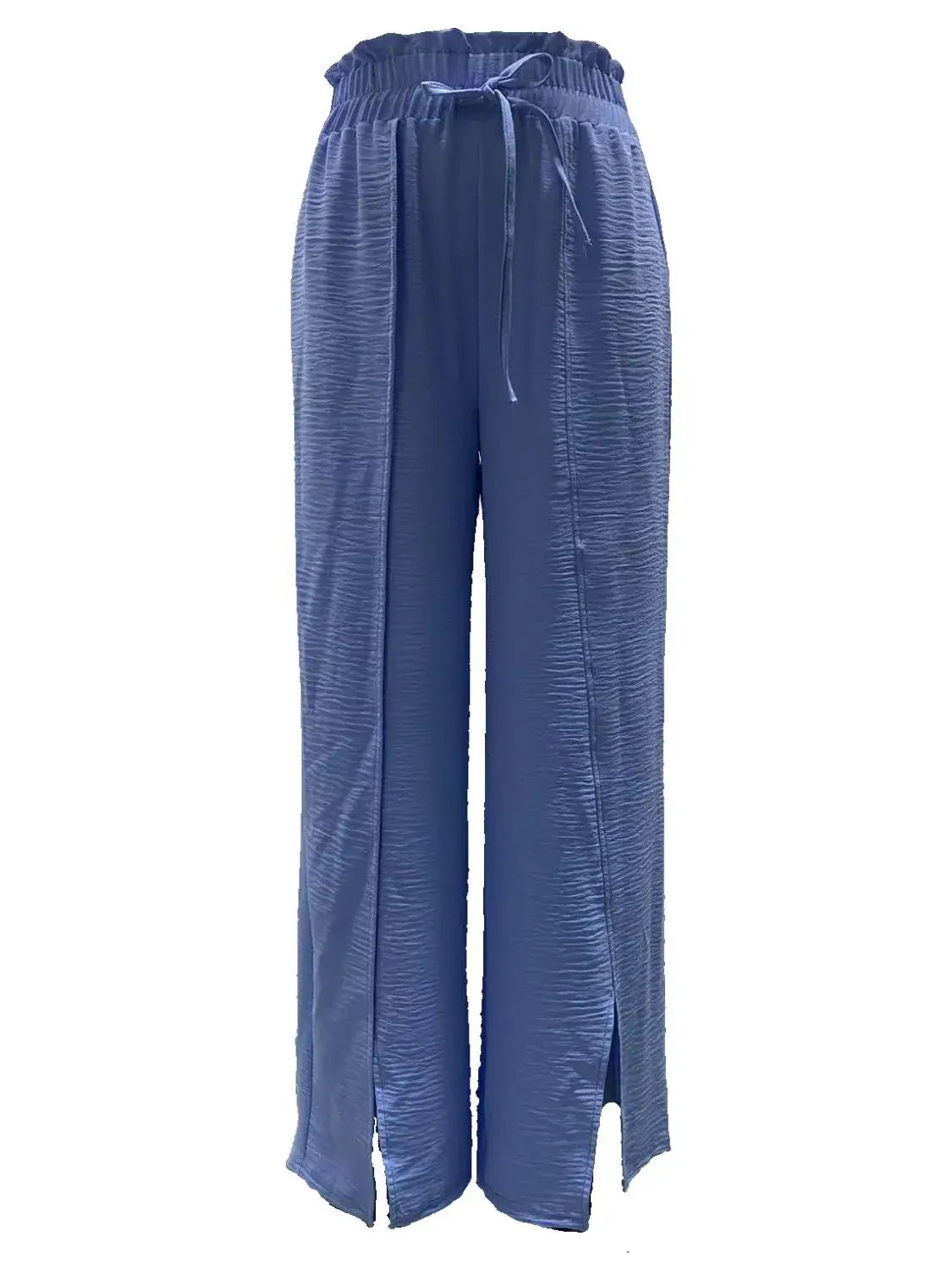 Slit Wide Leg Pants - Trendsi - Flyclothing LLC
