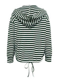 Drawstring Striped Long Sleeve Hoodie - Trendsi - Flyclothing LLC