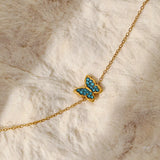 18K Gold-Plated Butterfly Adjustable Bracelet - Trendsi - Flyclothing LLC