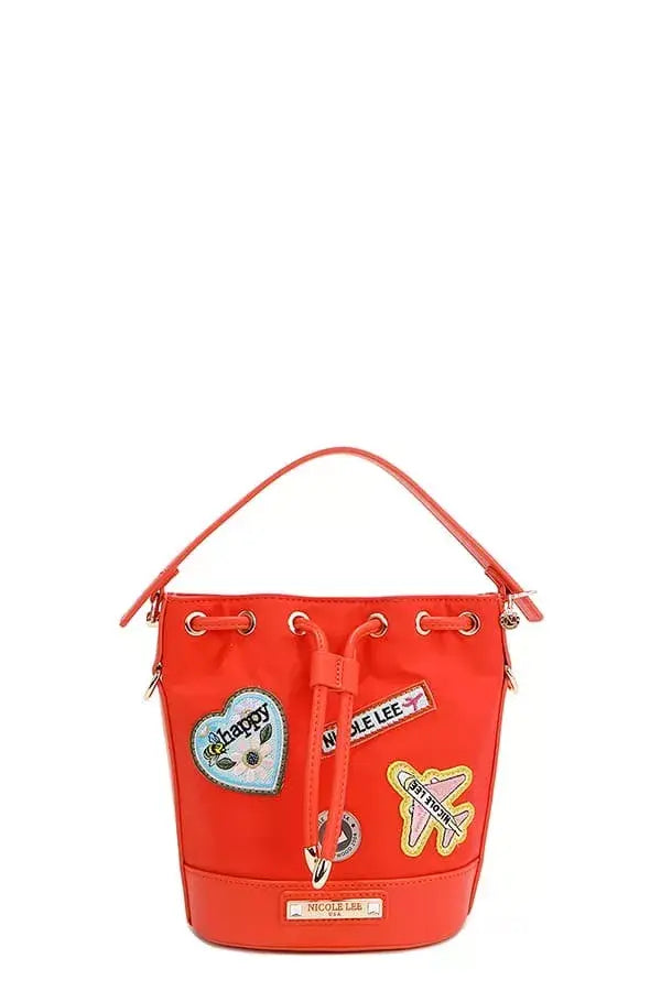 Nicole Lee USA Color Patch Bucket Bag - Trendsi - Flyclothing LLC