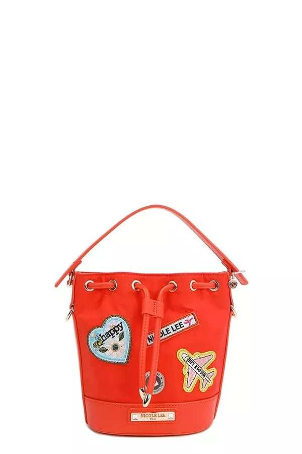 Nicole Lee USA Color Patch Bucket Bag - Trendsi - Flyclothing LLC