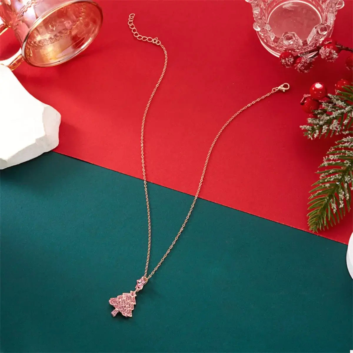 Christmas Tree Pendant Necklace - Trendsi - Flyclothing LLC