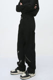 Men's Zip Decor Straight Leg Jeans - Trendsi
