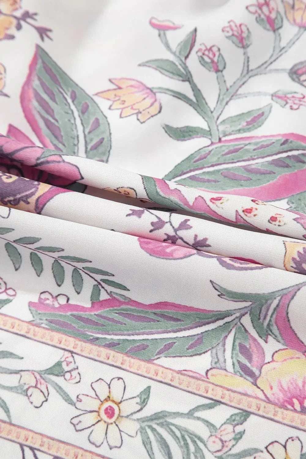 Multicolour Floral Tie Neck Sleeveless Mini Dress - Trendsi - Flyclothing LLC