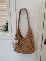Crochet Knit Shoulder Bag - Trendsi - Flyclothing LLC
