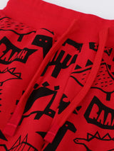 Children's Dinosaur Print Long Sleeve Sweatshirt & Pants Set - Trendsi - Flyclothing LLC