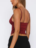 Ruched V-Neck Cami - Trendsi