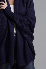 Open Front Batwing Sleeve Cardigan - Trendsi - Flyclothing LLC