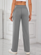 Lovelet High Waist Active Pants with Pockets - Trendsi - Flyclothing LLC