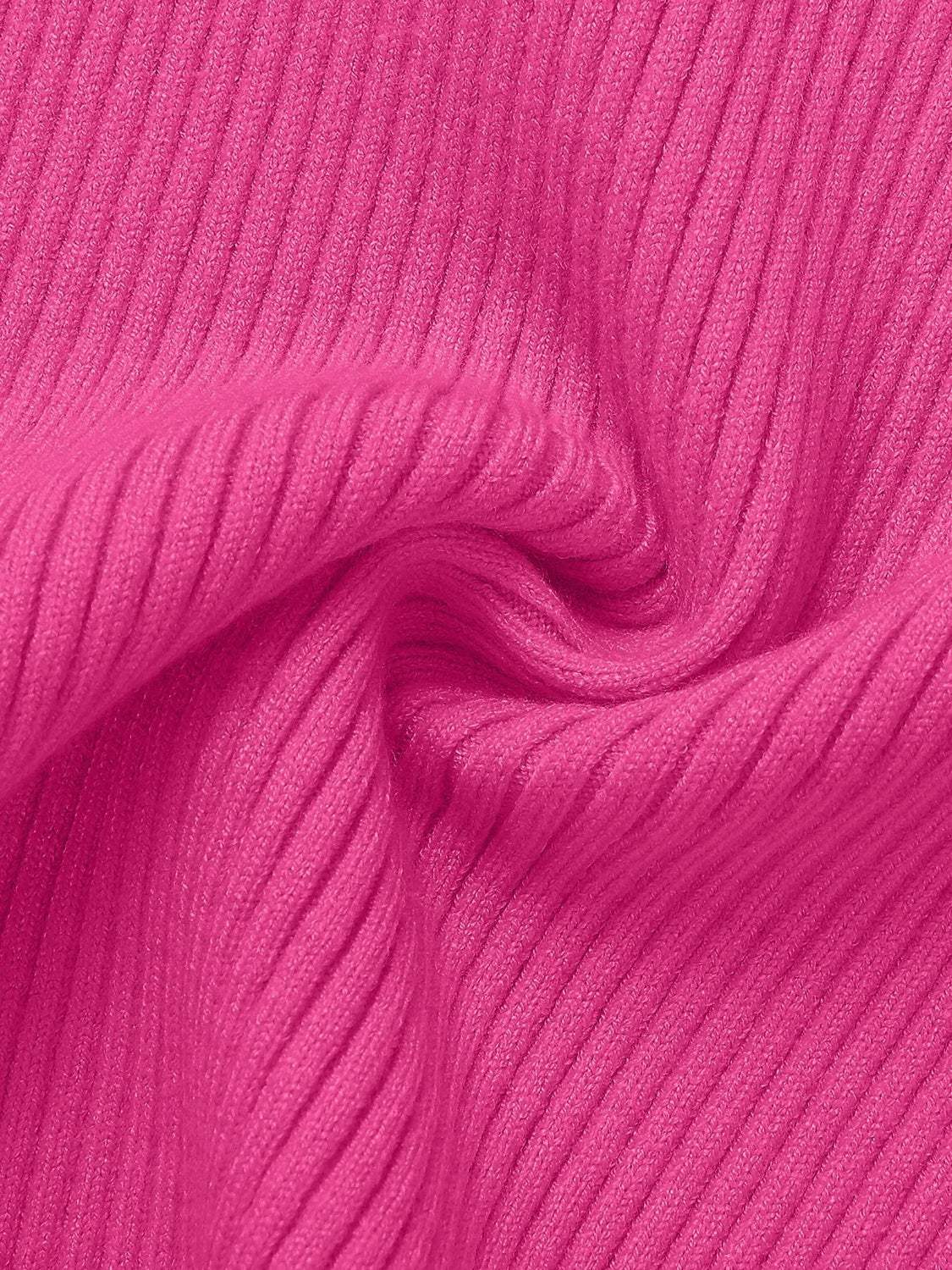 Round Neck Short Sleeve Knit Top - Trendsi - Flyclothing LLC
