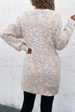 Pocketed Open Front Long Sleeve Cardigan - Trendsi - Flyclothing LLC