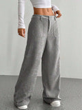 Wide Leg Pants with Pockets - Trendsi - Flyclothing LLC