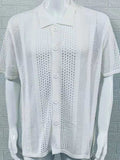 Men's Button Down Collared Neck Hollow Out Shirt - Trendsi - Flyclothing LLC