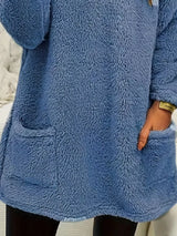 Fleece Long Sleeve Sweatshirt - Trendsi - Flyclothing LLC