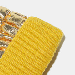 Thermal Knit Hat with Pompom - Trendsi