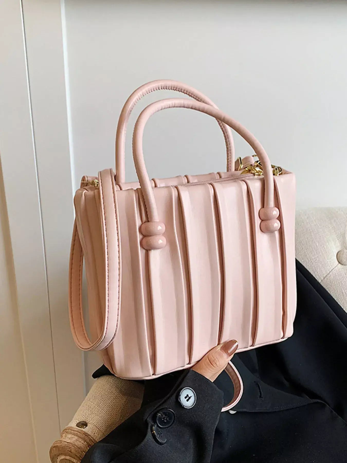 Top-Handle Crossbody Bag - Trendsi - Flyclothing LLC