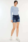 Kancan Mid Rise Button Fly Denim Shorts - Trendsi - Flyclothing LLC