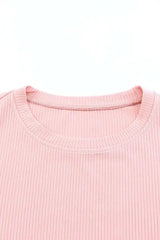 Ruffled Round Neck Cap Sleeve Blouse - Trendsi - Flyclothing LLC